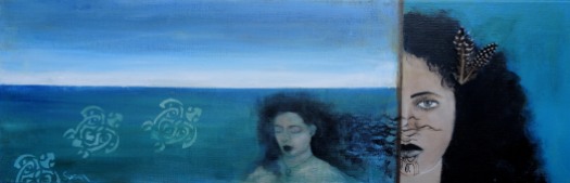 Blue Maori woman